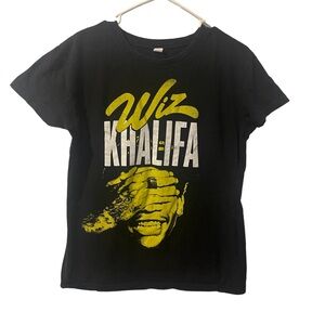 Wiz Khalifa Shirt Women Small‎ Black Graphic Lightweight Music Hip Hop Rap Tee